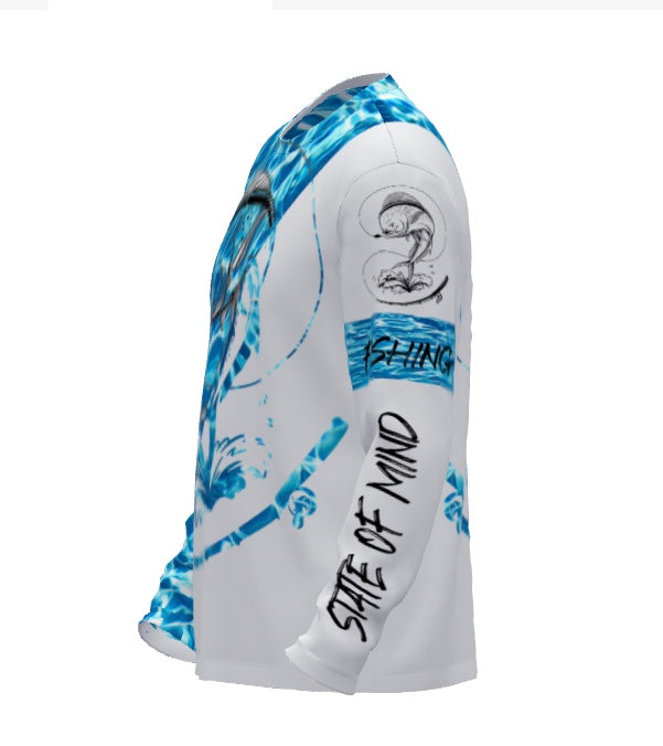 Unisex Quick Dry Long Sleeve Tee Mahi Fishing