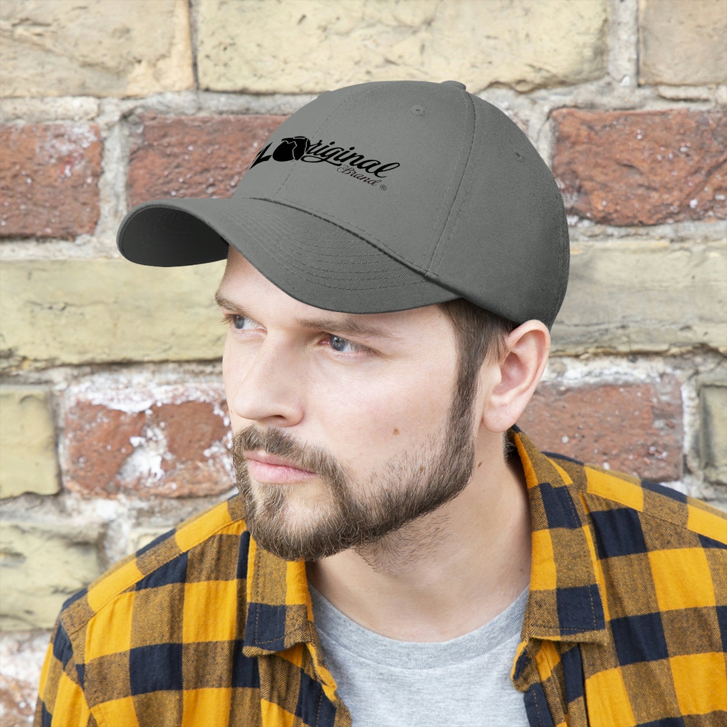 Black stitch embroidered Cap