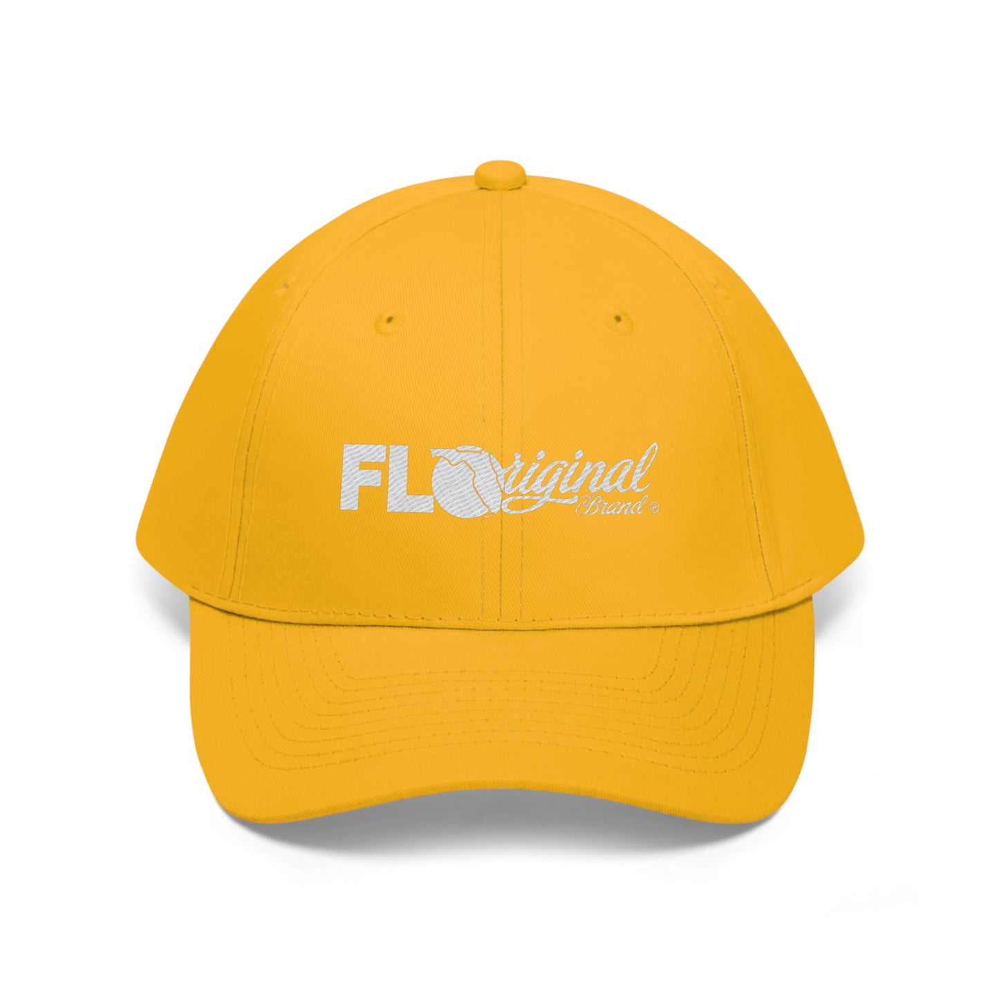 White stitch embroidered Cap