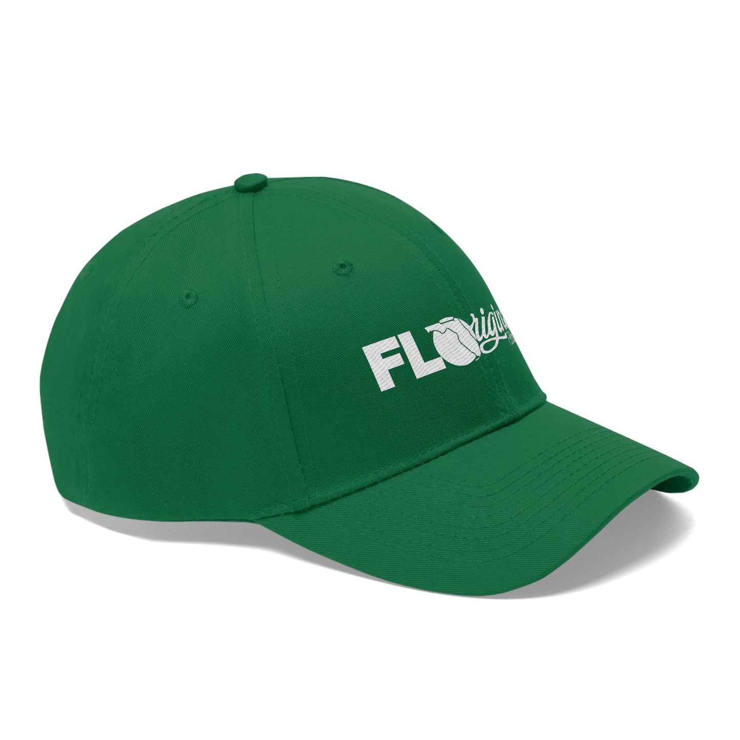 White stitch embroidered Cap