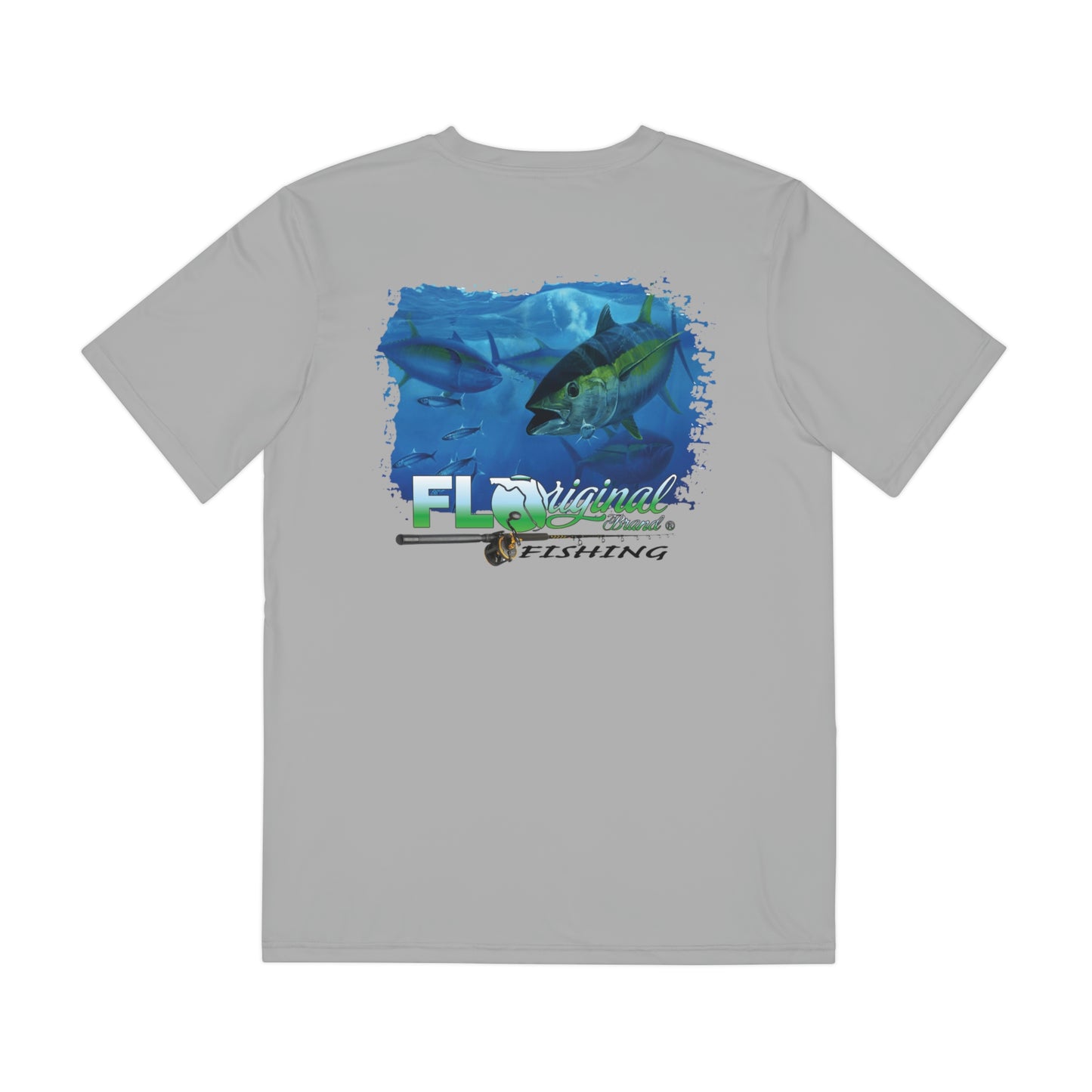 Grey Floriginal Fishing Performance Tee