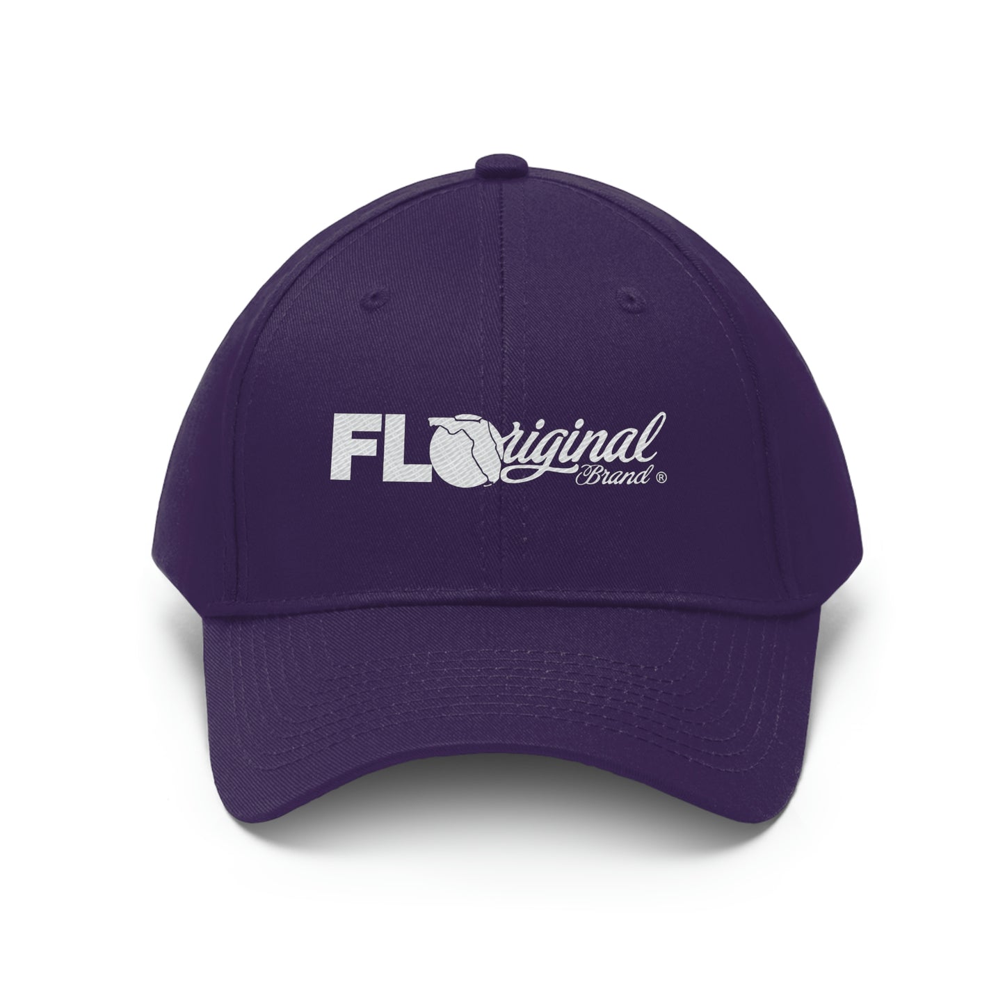 White stitch embroidered Cap