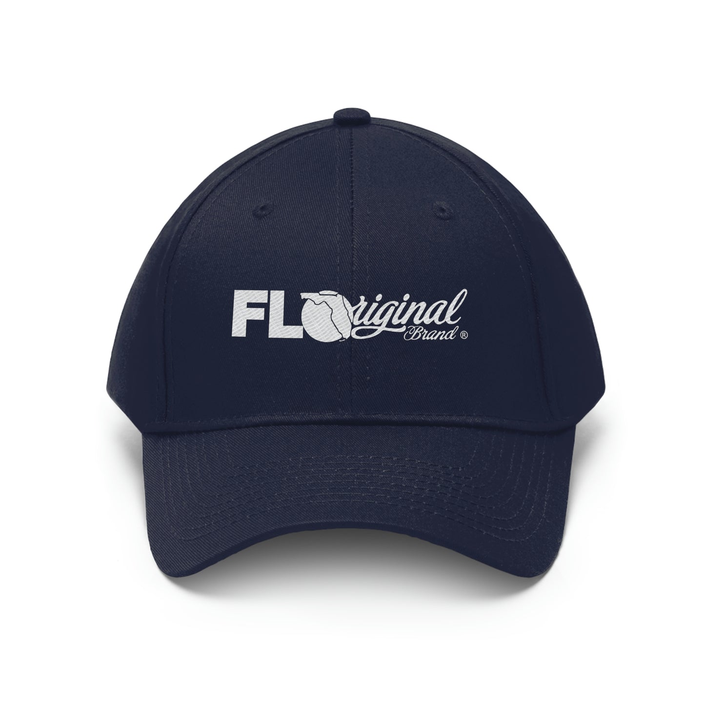 White stitch embroidered Cap