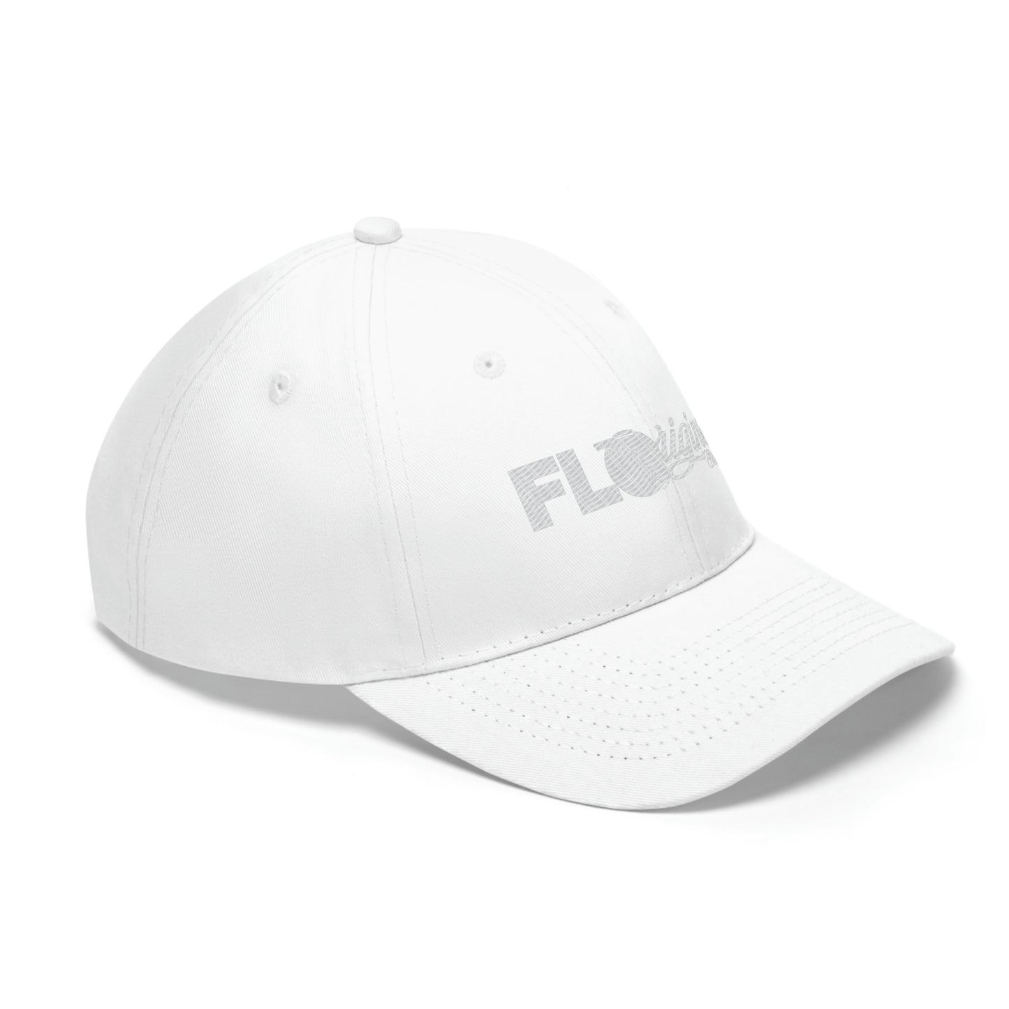 White stitch embroidered Cap