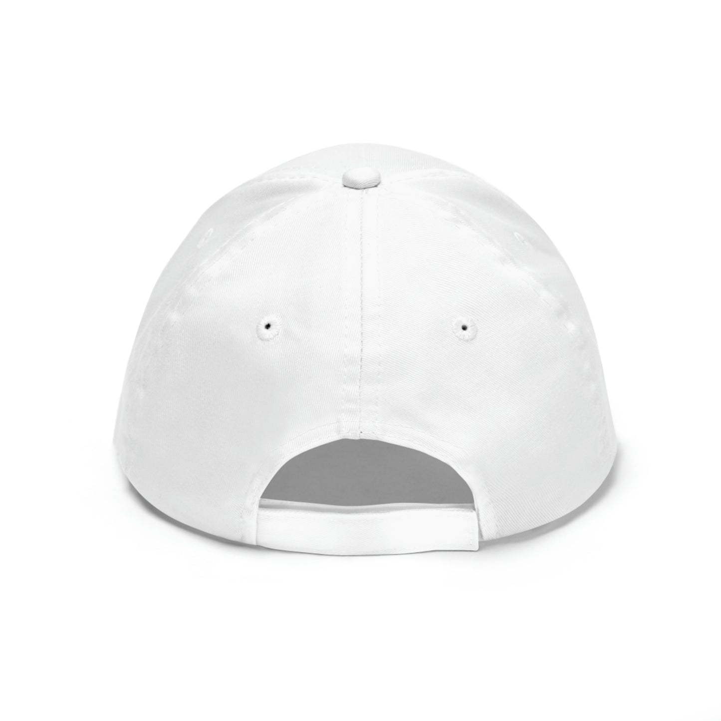 White stitch embroidered Cap