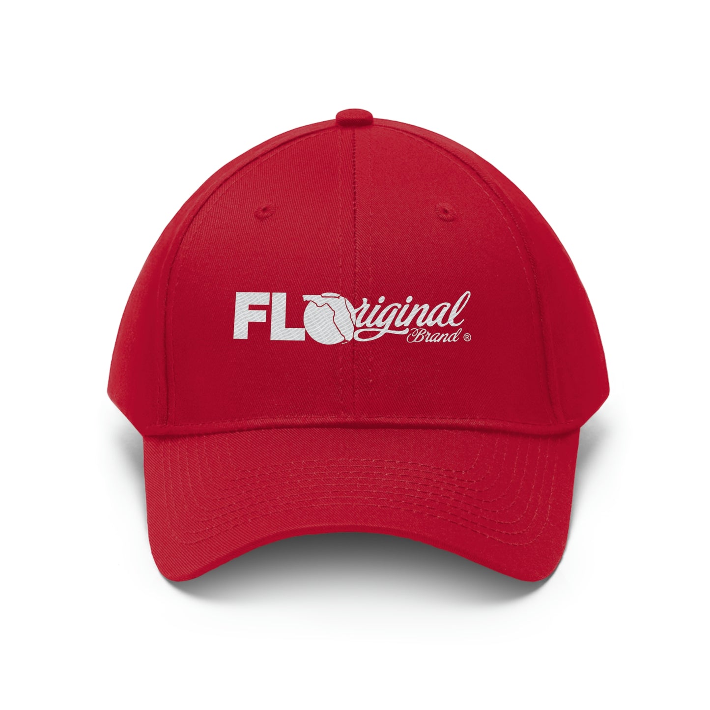 White stitch embroidered Cap