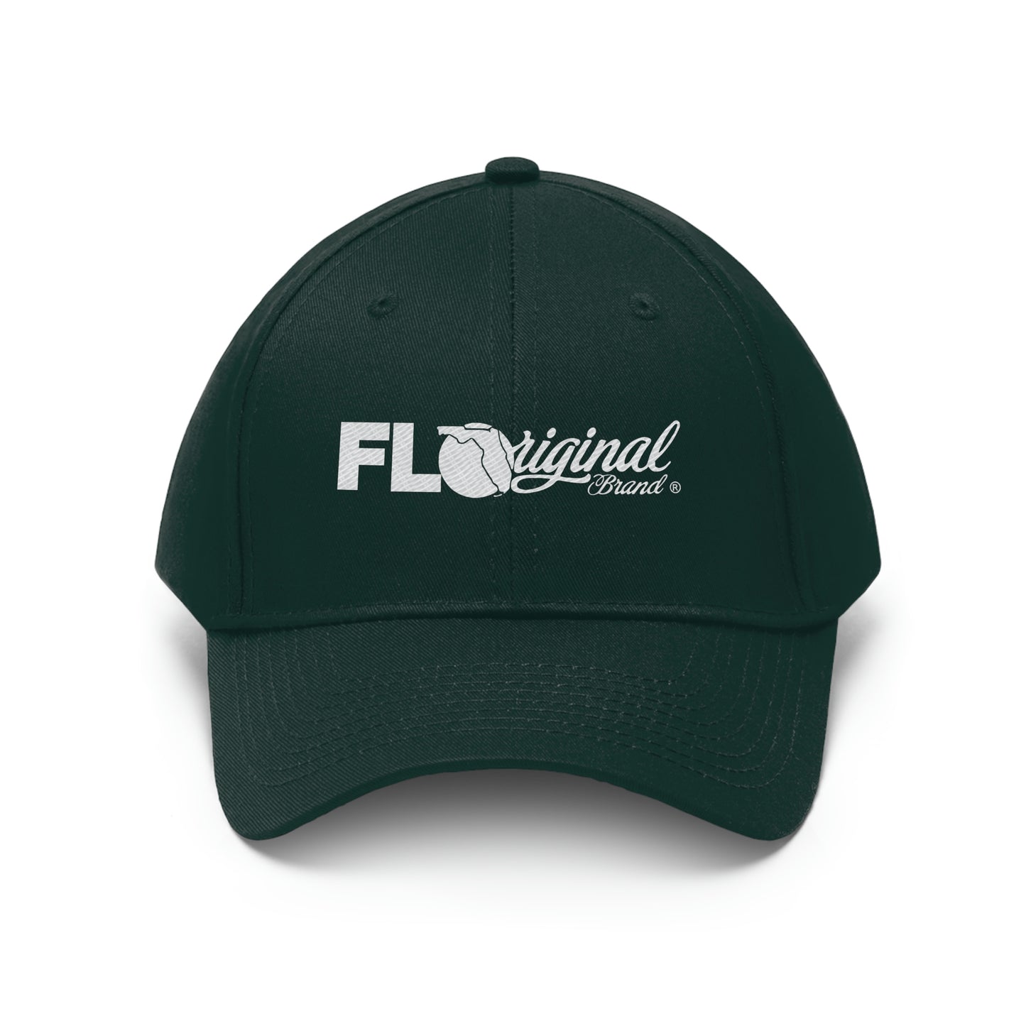 White stitch embroidered Cap