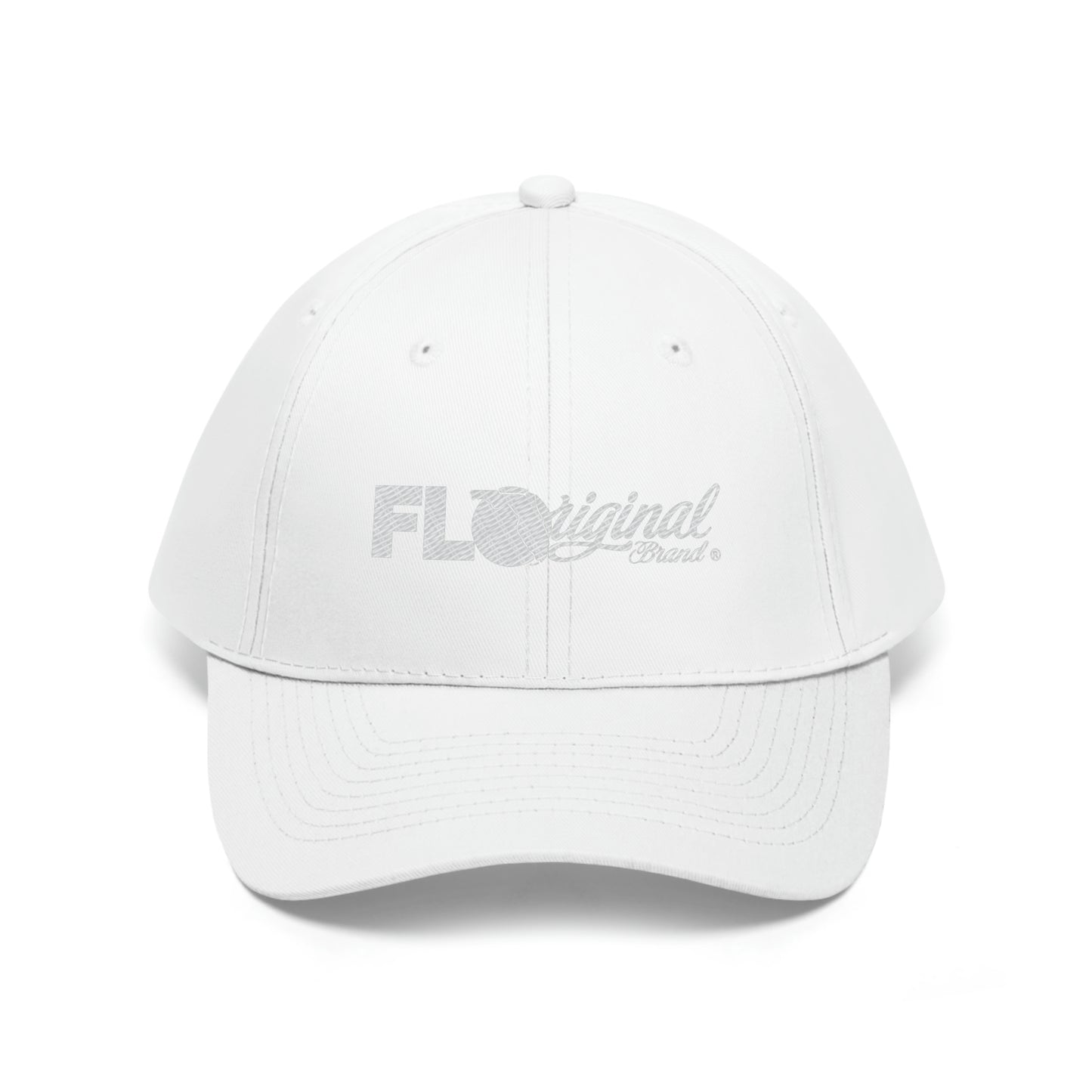 White stitch embroidered Cap