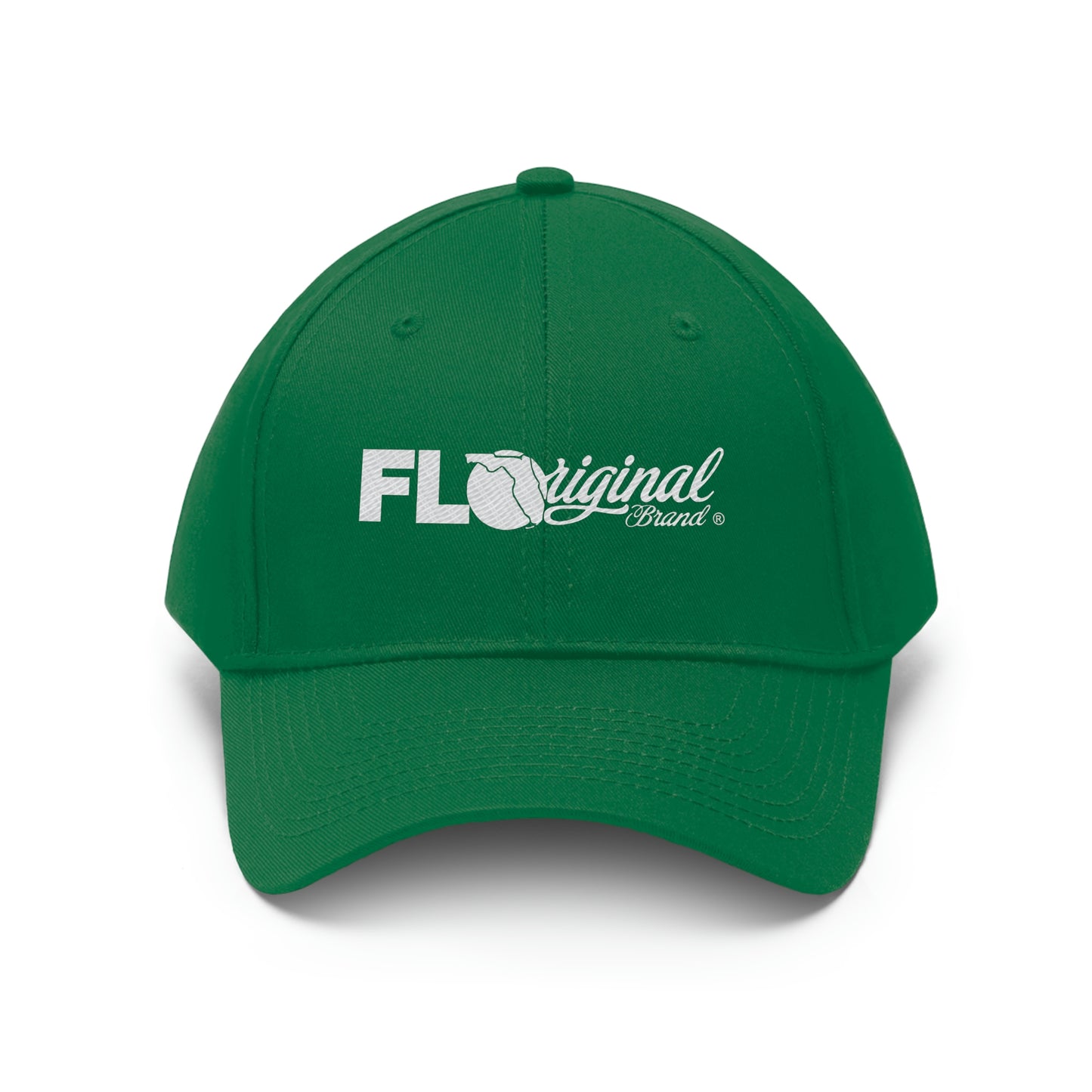 White stitch embroidered Cap