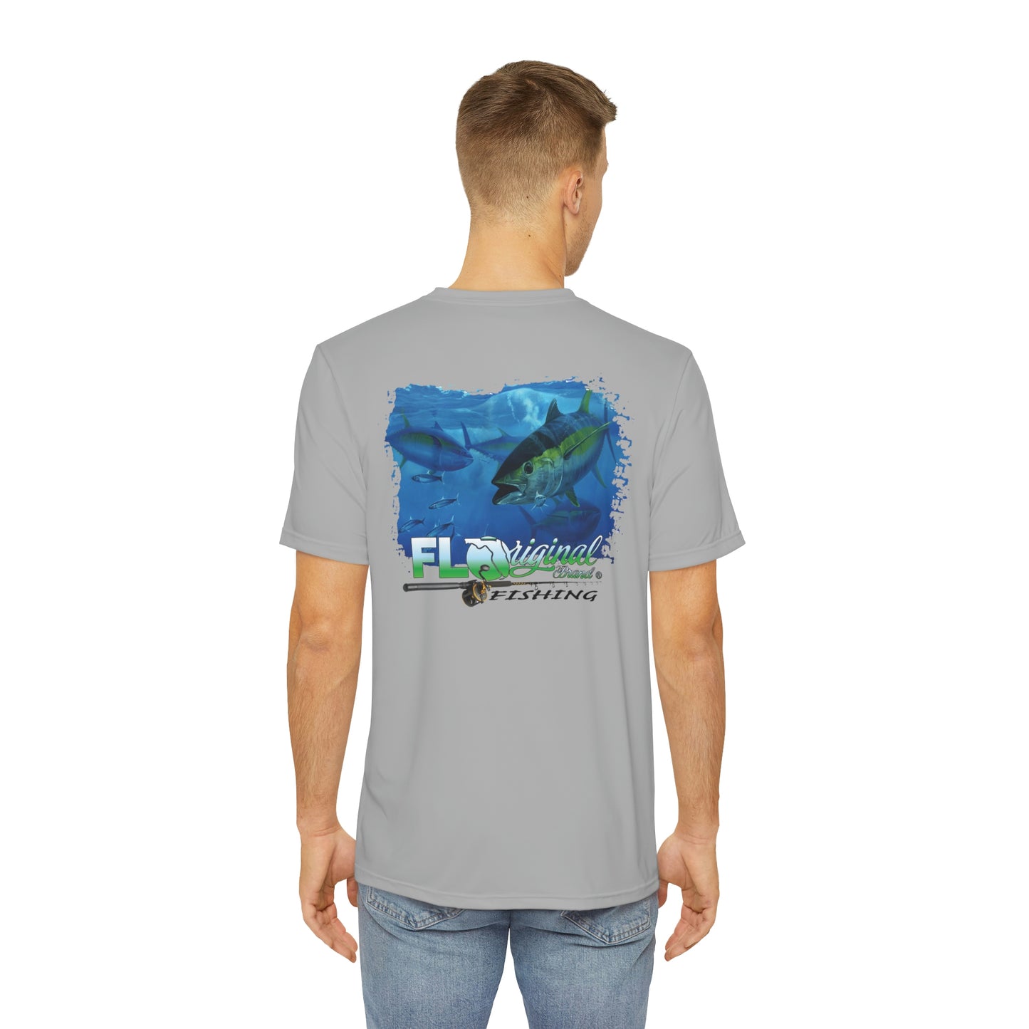 Grey Floriginal Fishing Performance Tee