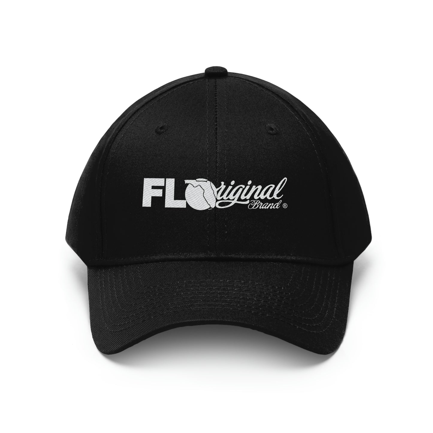 White stitch embroidered Cap