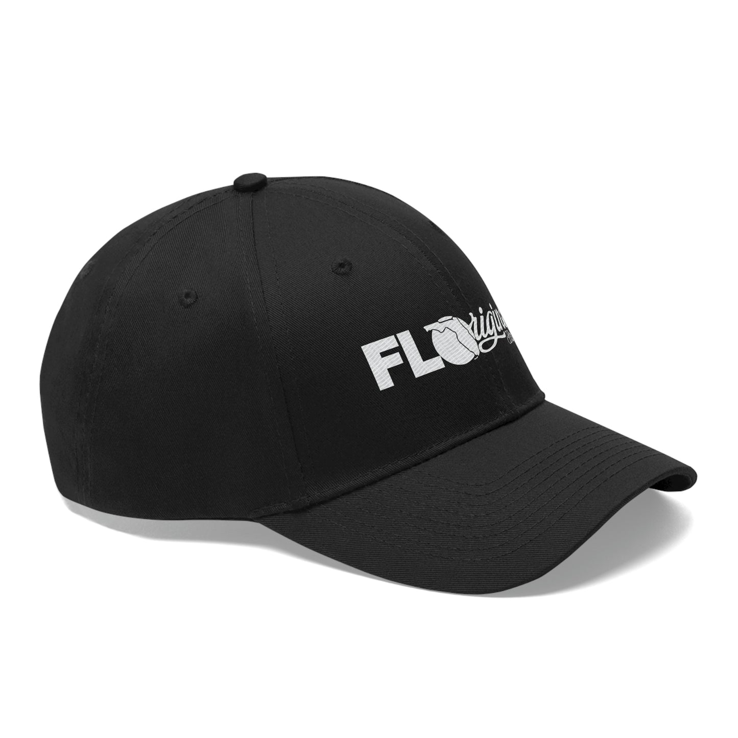 White stitch embroidered Cap