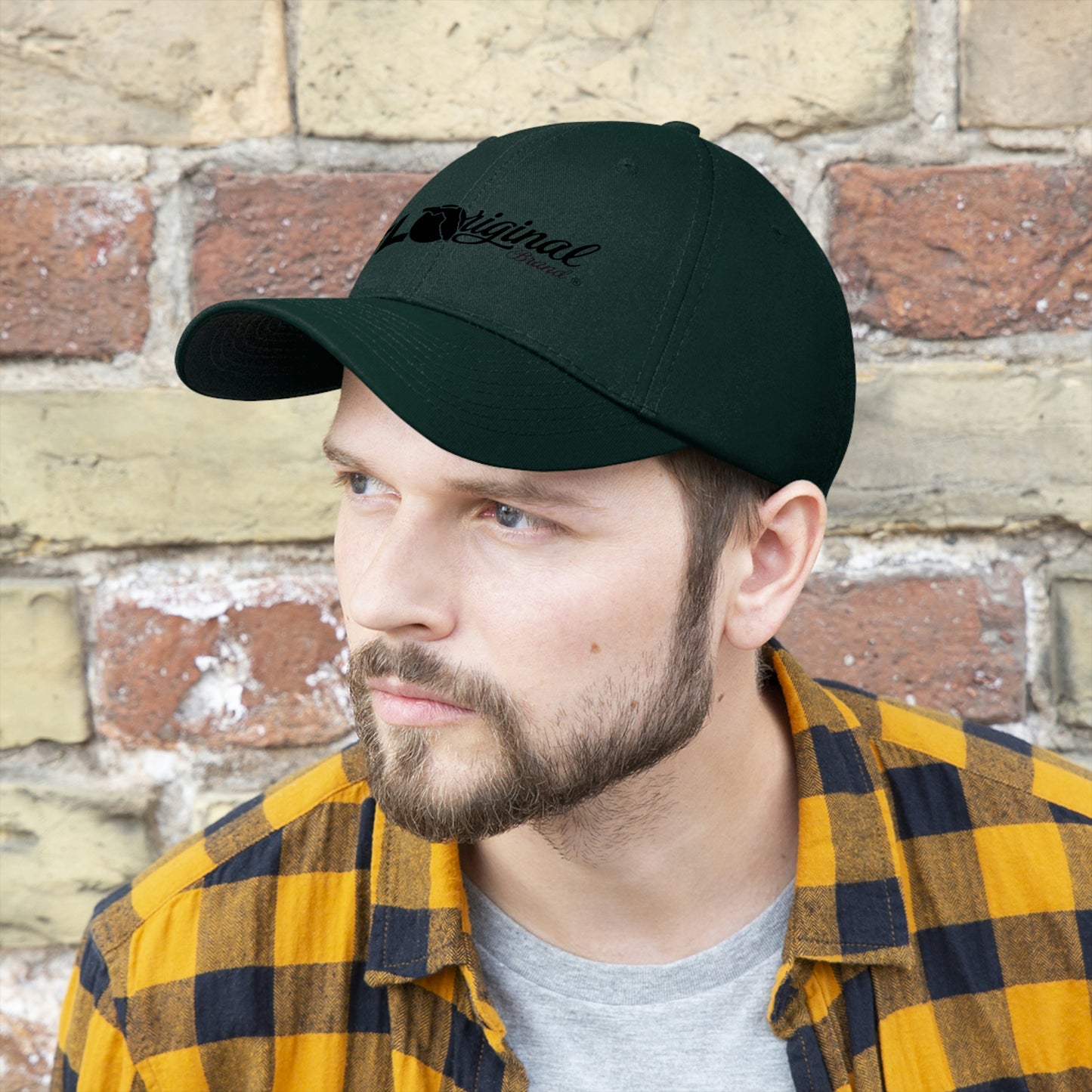 Black stitch embroidered Cap